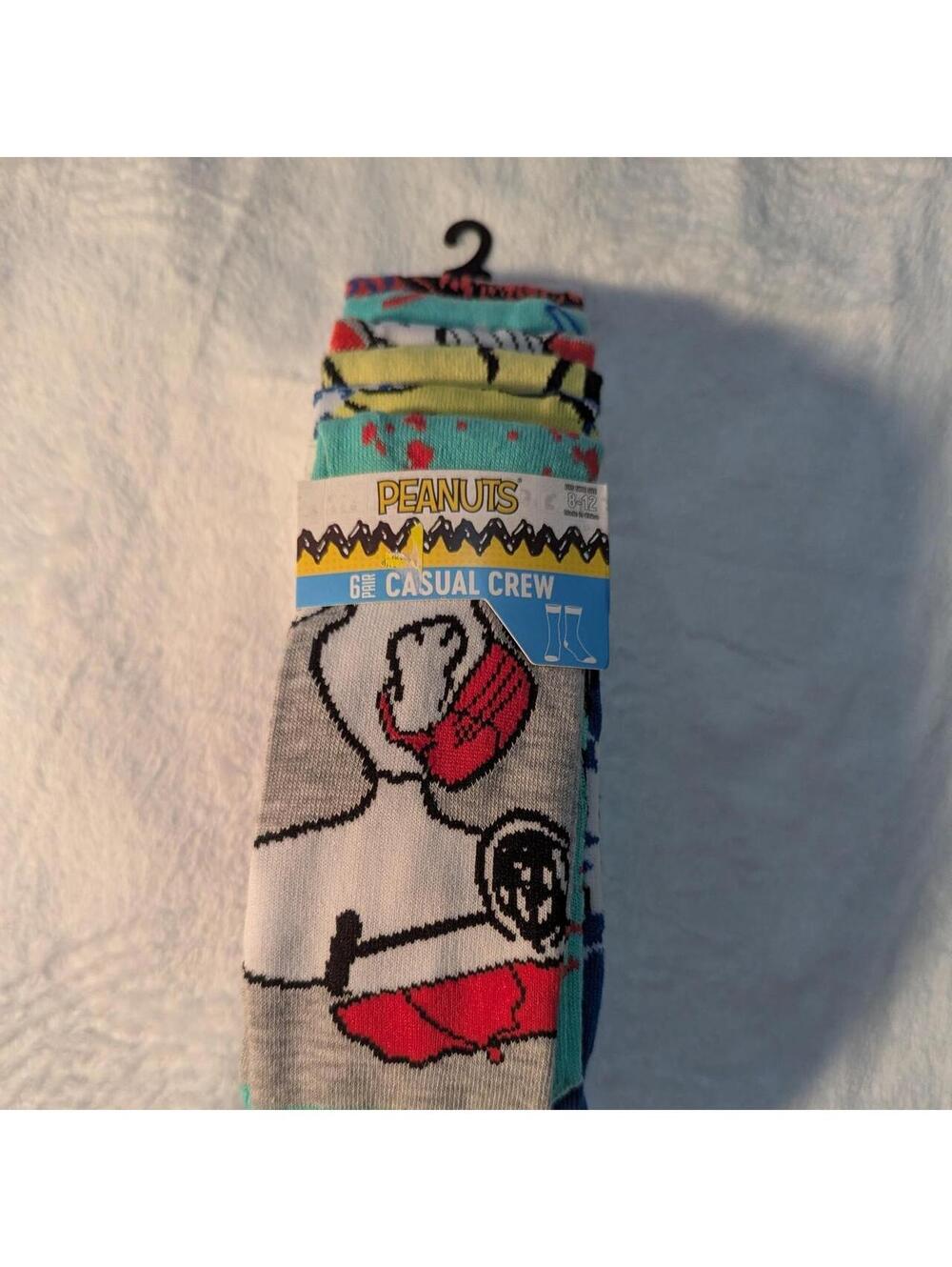 Peanuts Co Men's Multi and Green Sock